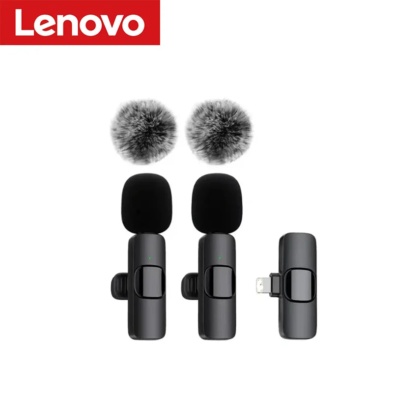 Mini Portable Wireless Lavalier Microphone for Live Broadcast Gaming Audio Video Recording Iphone Android