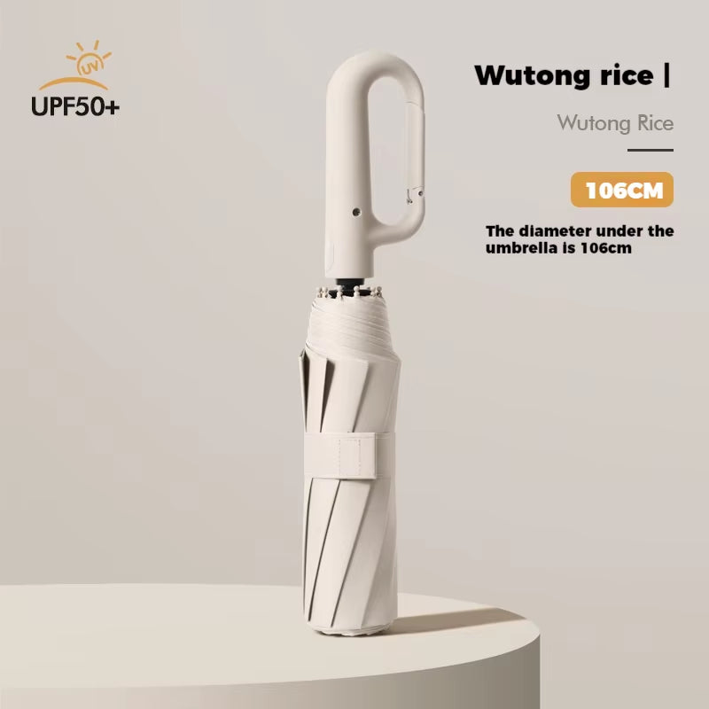 Ring Buckle Design 10 Rib Fully Automatic Umbrella for Men Folding Extra Large Strong Strong WOMEN'S Sunshade Double Umbrella