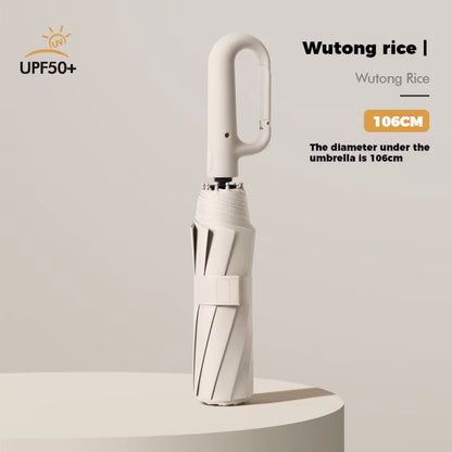 Ring Buckle Design 10 Rib Fully Automatic Umbrella for Men Folding Extra Large Strong Strong WOMEN'S Sunshade Double Umbrella