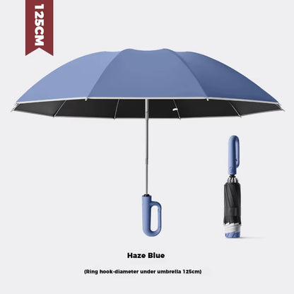 Ring Buckle Design 10 Rib Fully Automatic Umbrella for Men Folding Extra Large Strong Strong WOMEN'S Sunshade Double Umbrella
