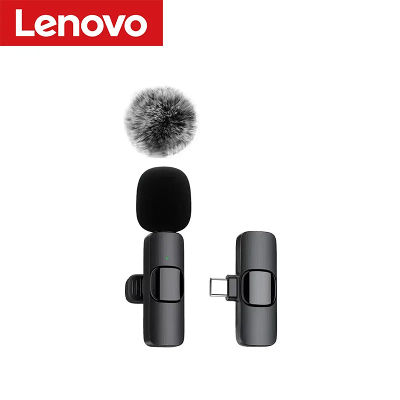 Mini Portable Wireless Lavalier Microphone for Live Broadcast Gaming Audio Video Recording Iphone Android