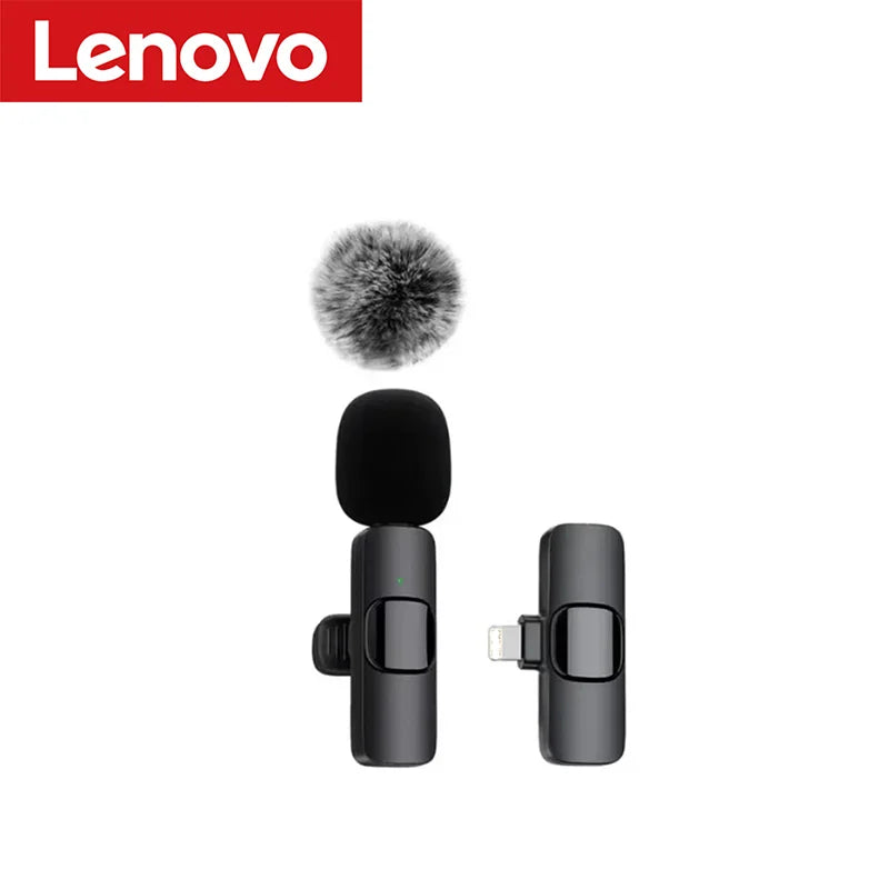 Mini Portable Wireless Lavalier Microphone for Live Broadcast Gaming Audio Video Recording Iphone Android