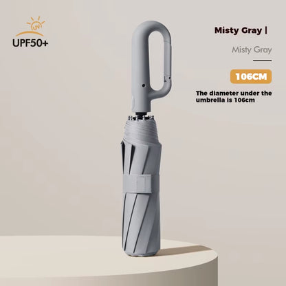 Ring Buckle Design 10 Rib Fully Automatic Umbrella for Men Folding Extra Large Strong Strong WOMEN'S Sunshade Double Umbrella